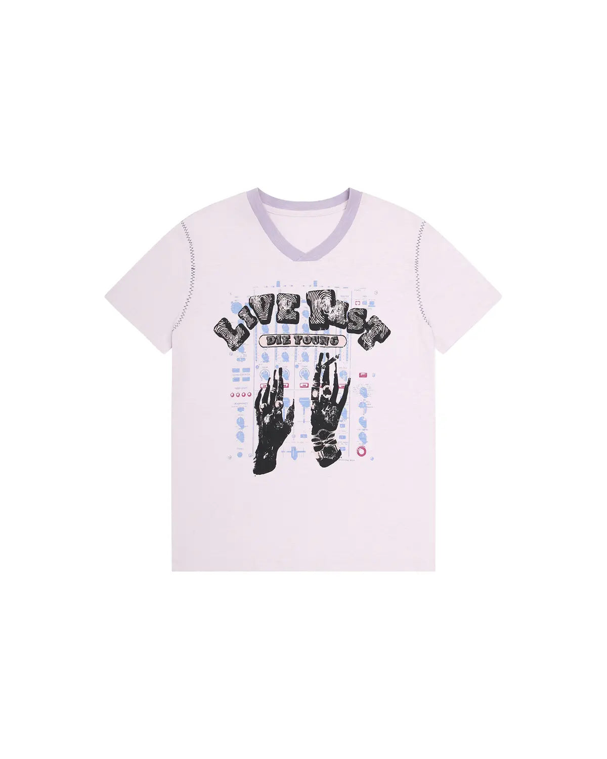 EMO Vintage Washed V-Neck Tee