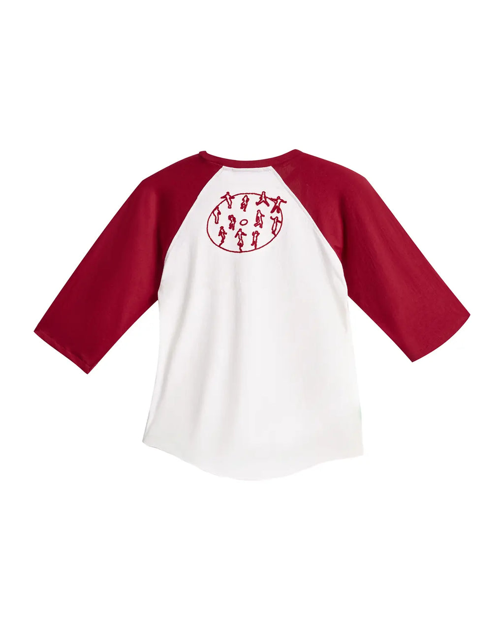 EMO 3/4 Sleeve Raglan Graphic Tee Red