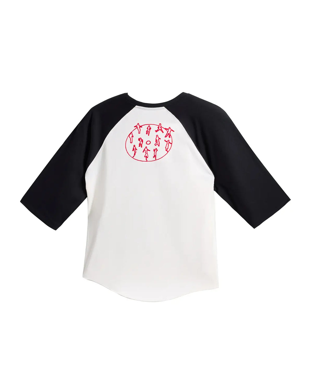EMO 3/4 Sleeve Raglan Graphic Tee black