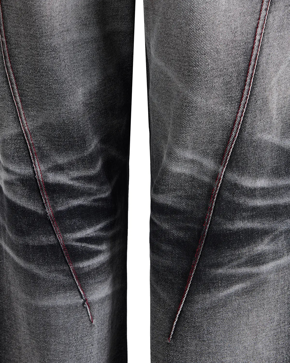 EMO Red Stitch Vintage Wash Slim Jeans