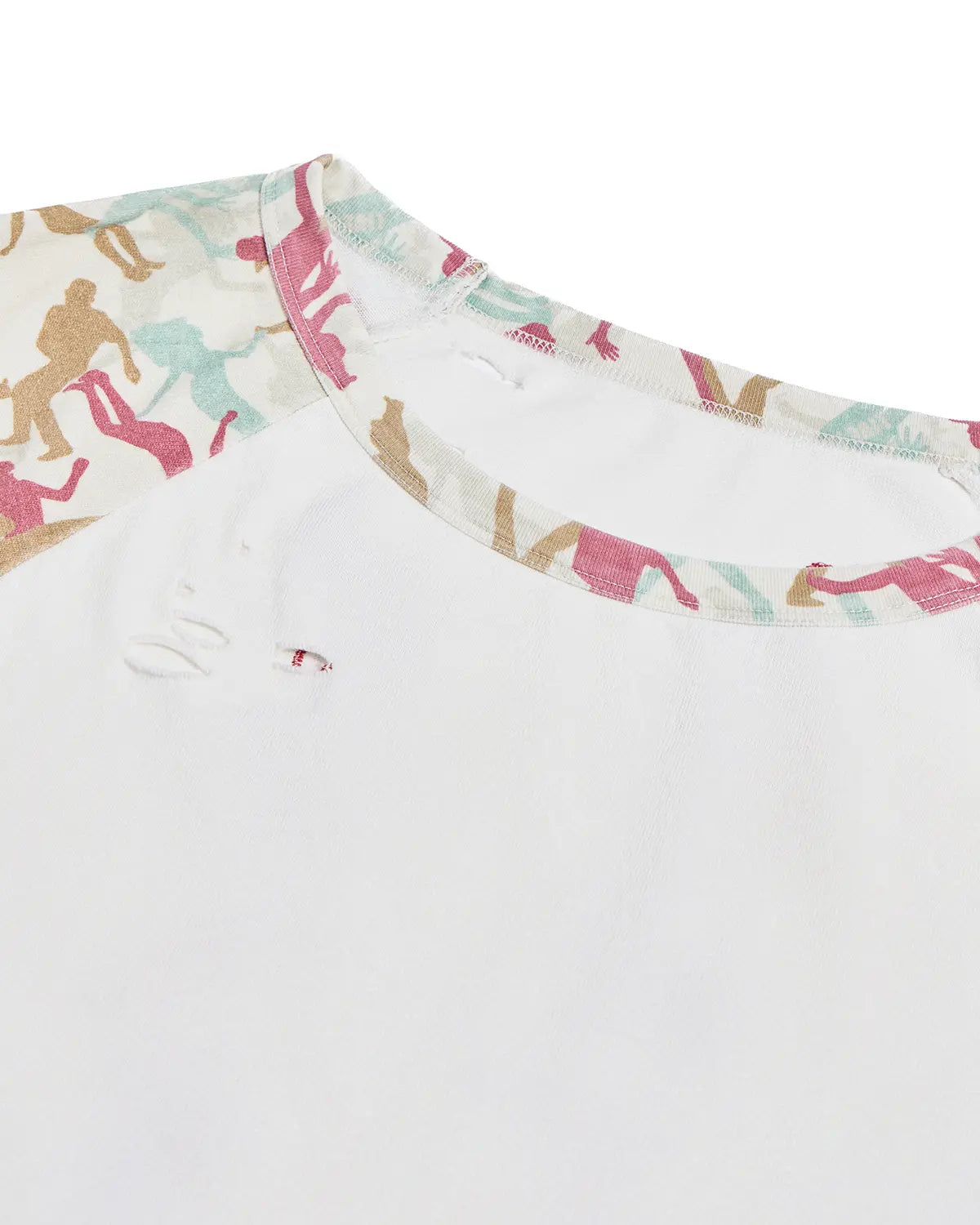 EMO Contrast Rib Frogging Tee