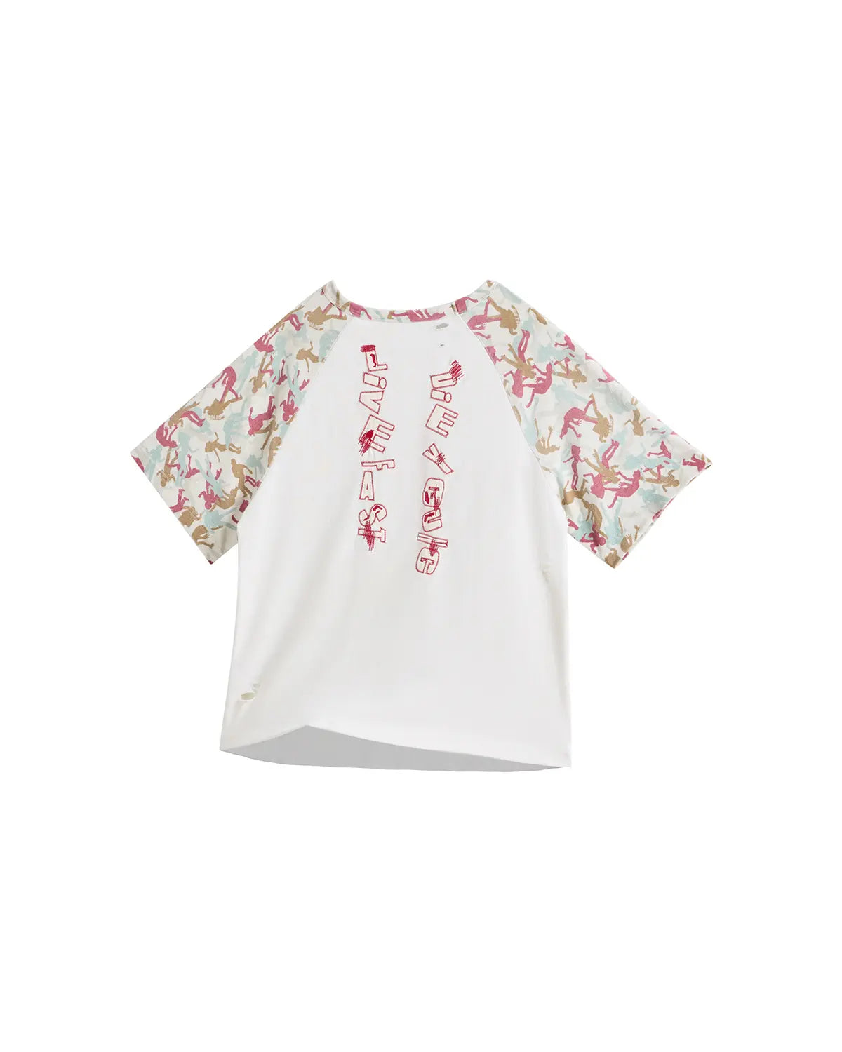 EMO Contrast Rib Frogging Tee