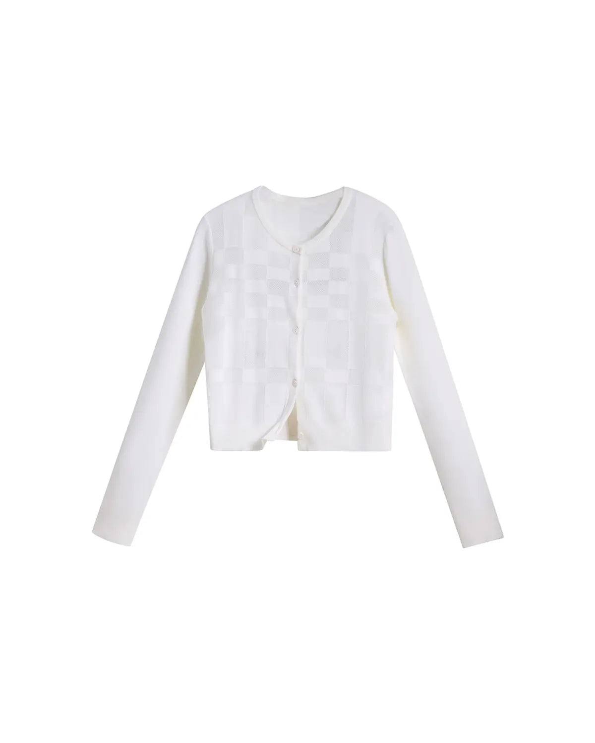 EMO “Techno Wash” Wool Blend Cardigan（white）