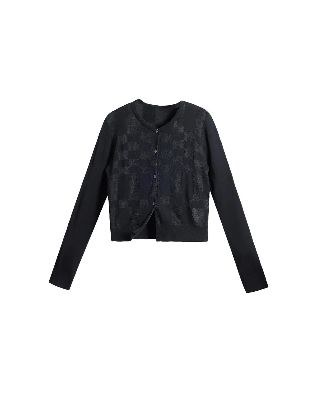 EMO “Techno Wash” Wool Blend Cardigan（black）