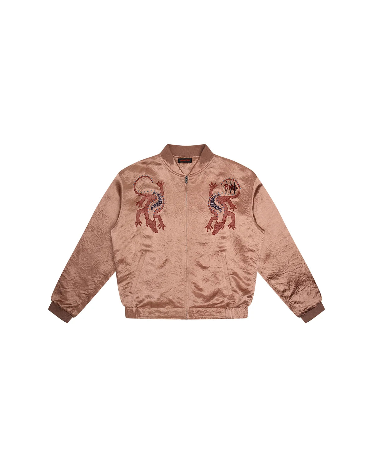 EMO Mirrored Tiger-Stripe Sukajan Jacket Red