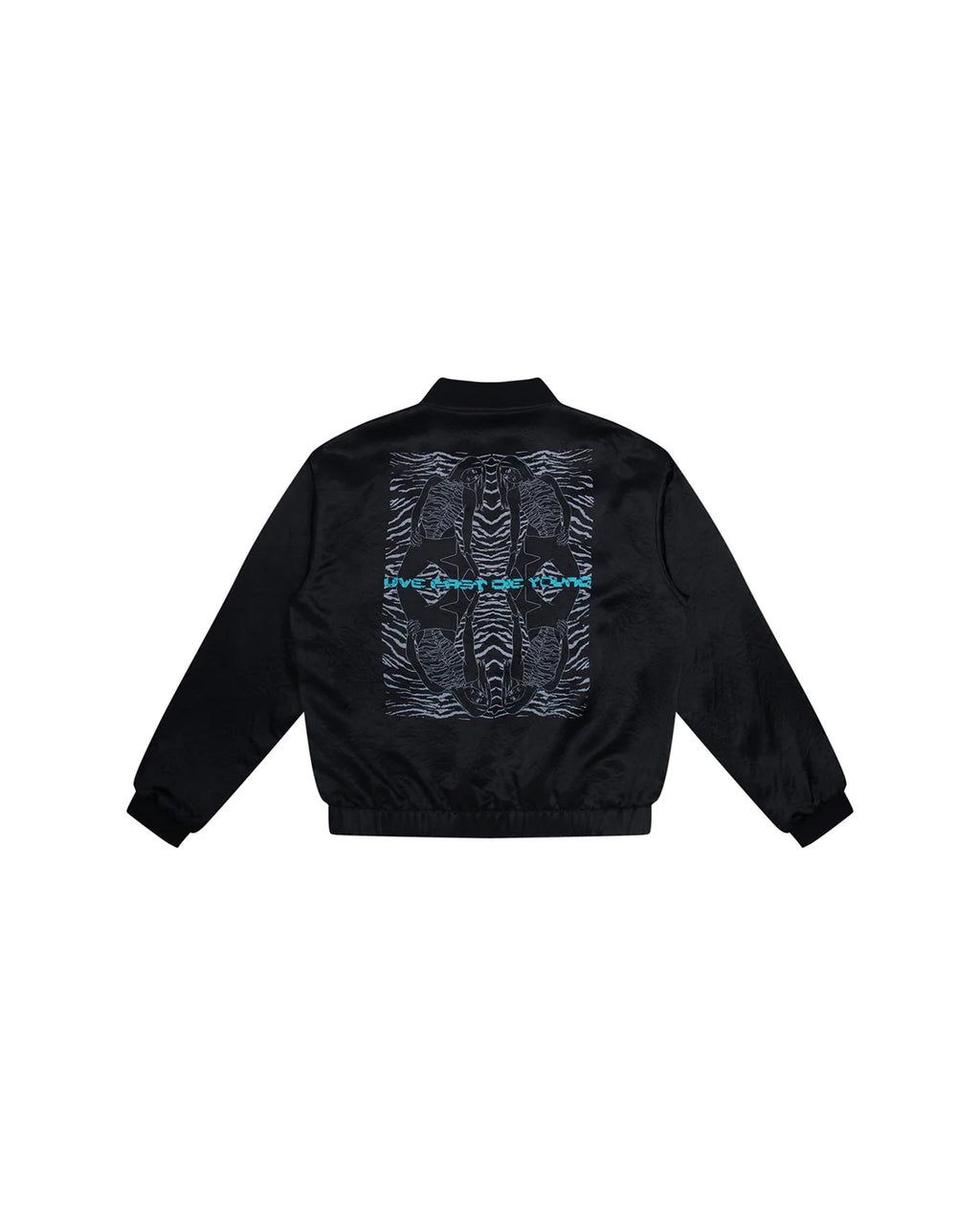 EMO Mirrored Tiger-Stripe Sukajan Jacket Black
