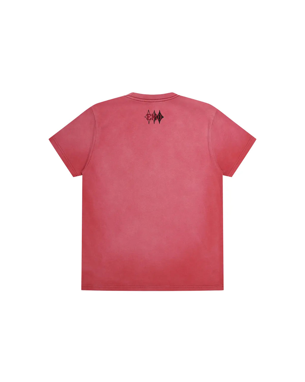 EMO 265g Faded Tiger Mirror Slim Tee（Red）