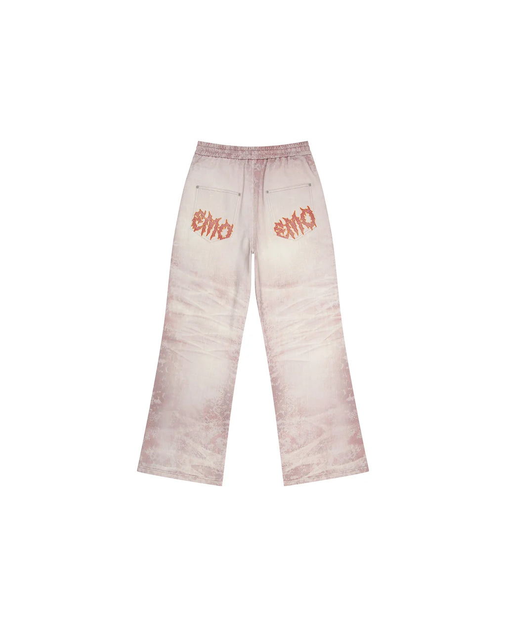 EMO Trompe-L'œil Print Sweatpants Pink