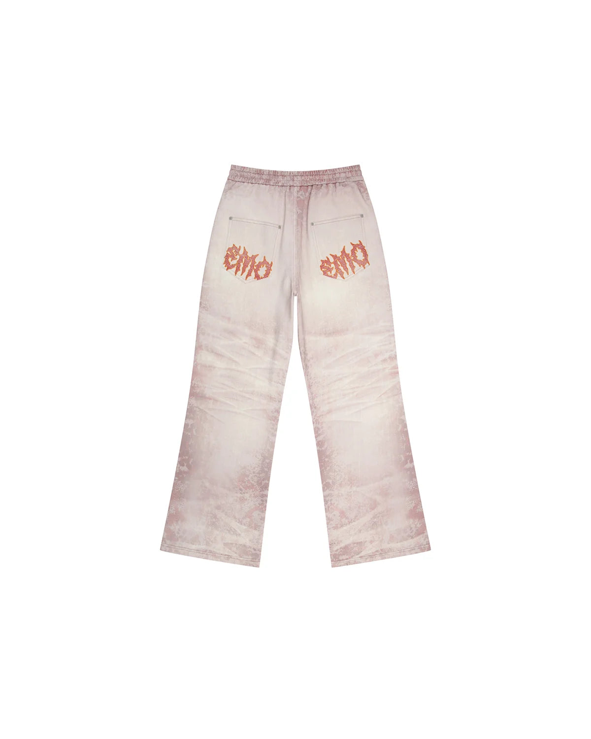 EMO Trompe-L'œil Print Sweatpants Pink