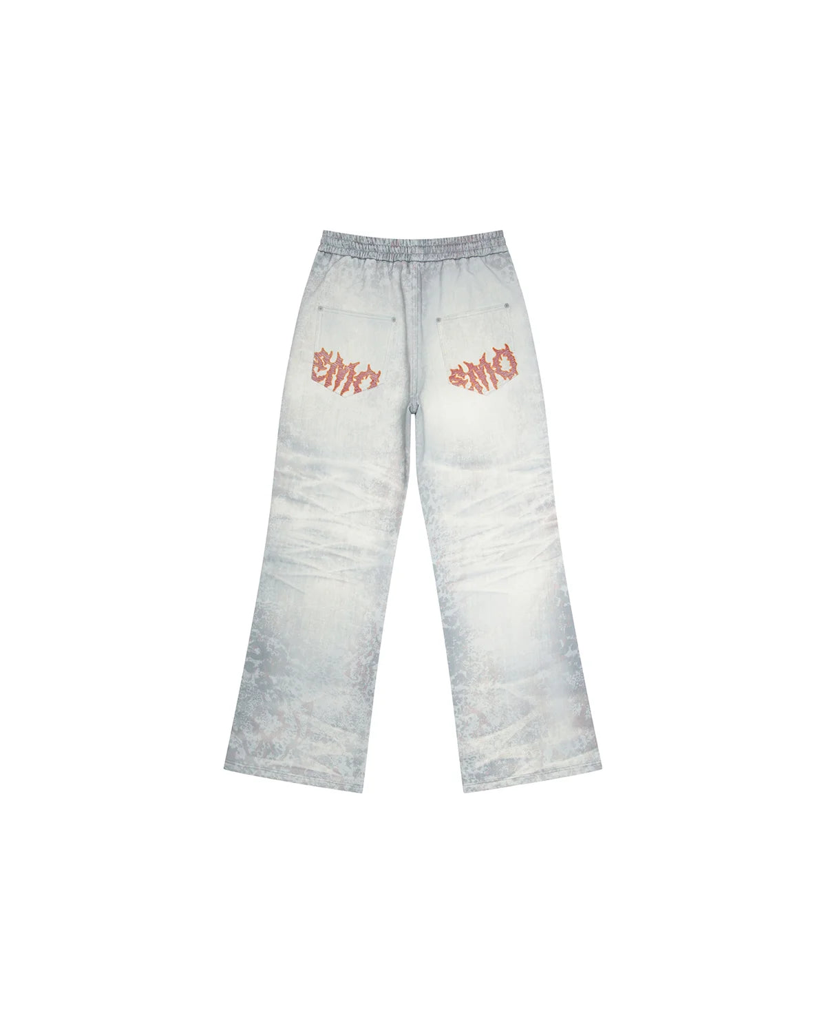 EMO Trompe-L'œil Print Sweatpants Blue