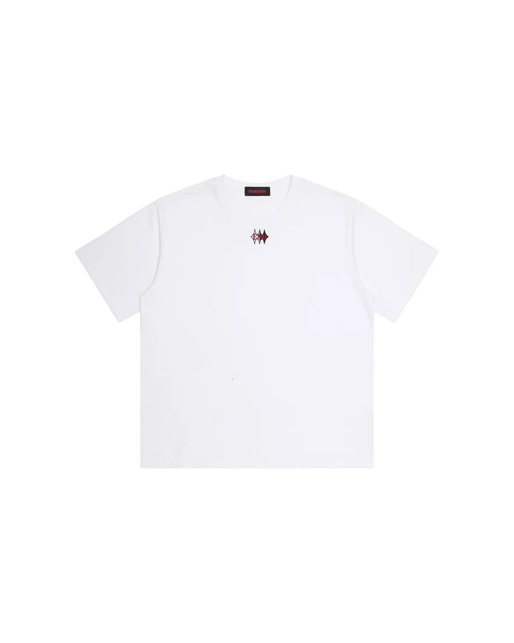 EMO Structured Micro Logo Essential Tee White