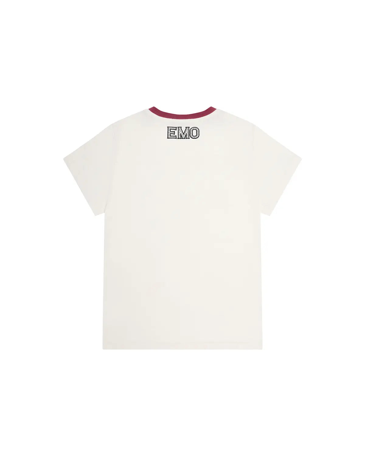 EMO “I Love Techno” Slub Print Tee White