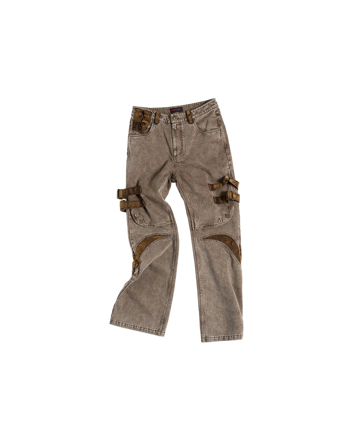 EMO Suede Panel Workwear Pants