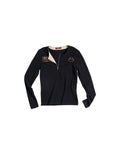 EMO Textured Half-Zip Graphic T-Shirt