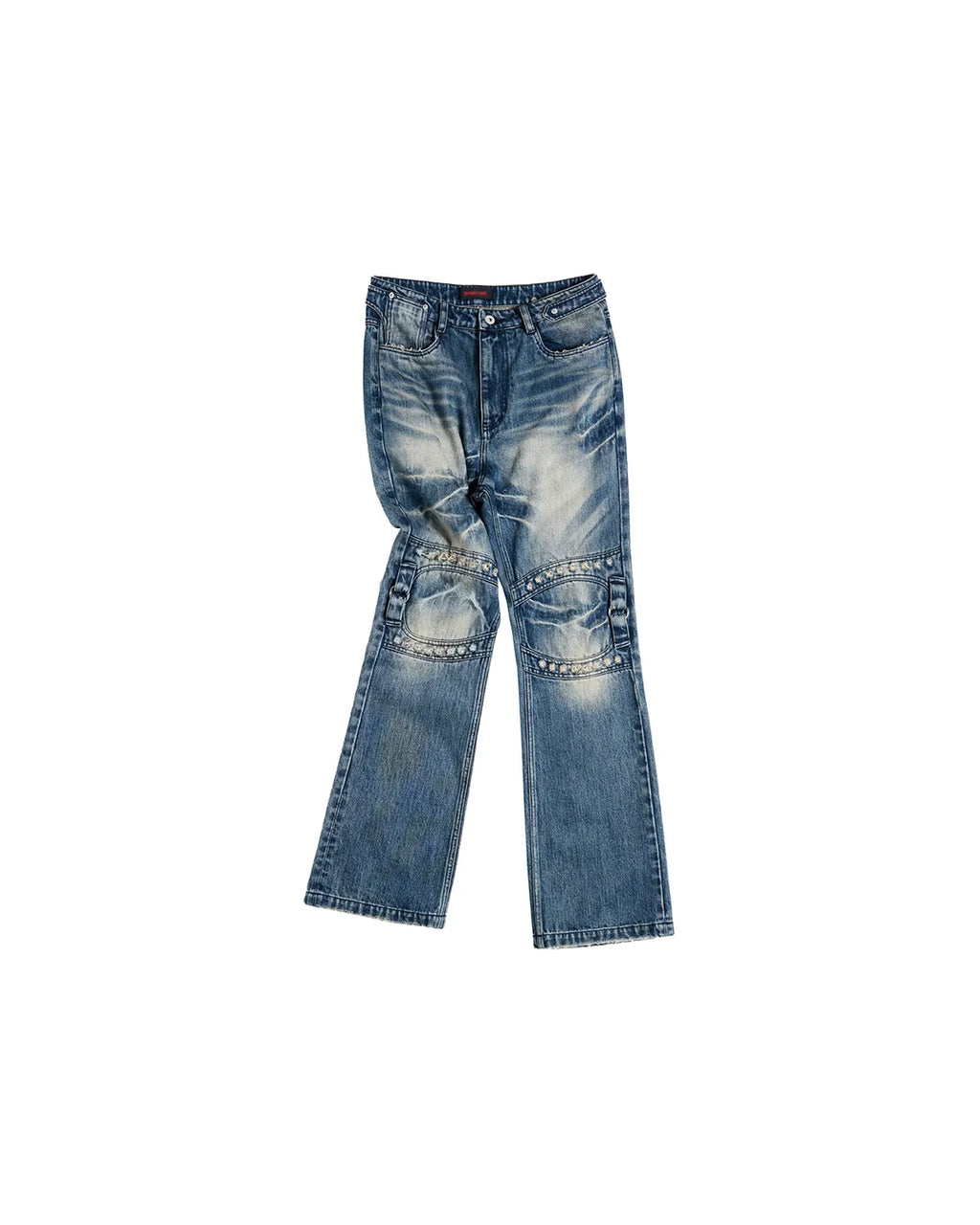 EMO Square Studded Slim Fit Jeans
