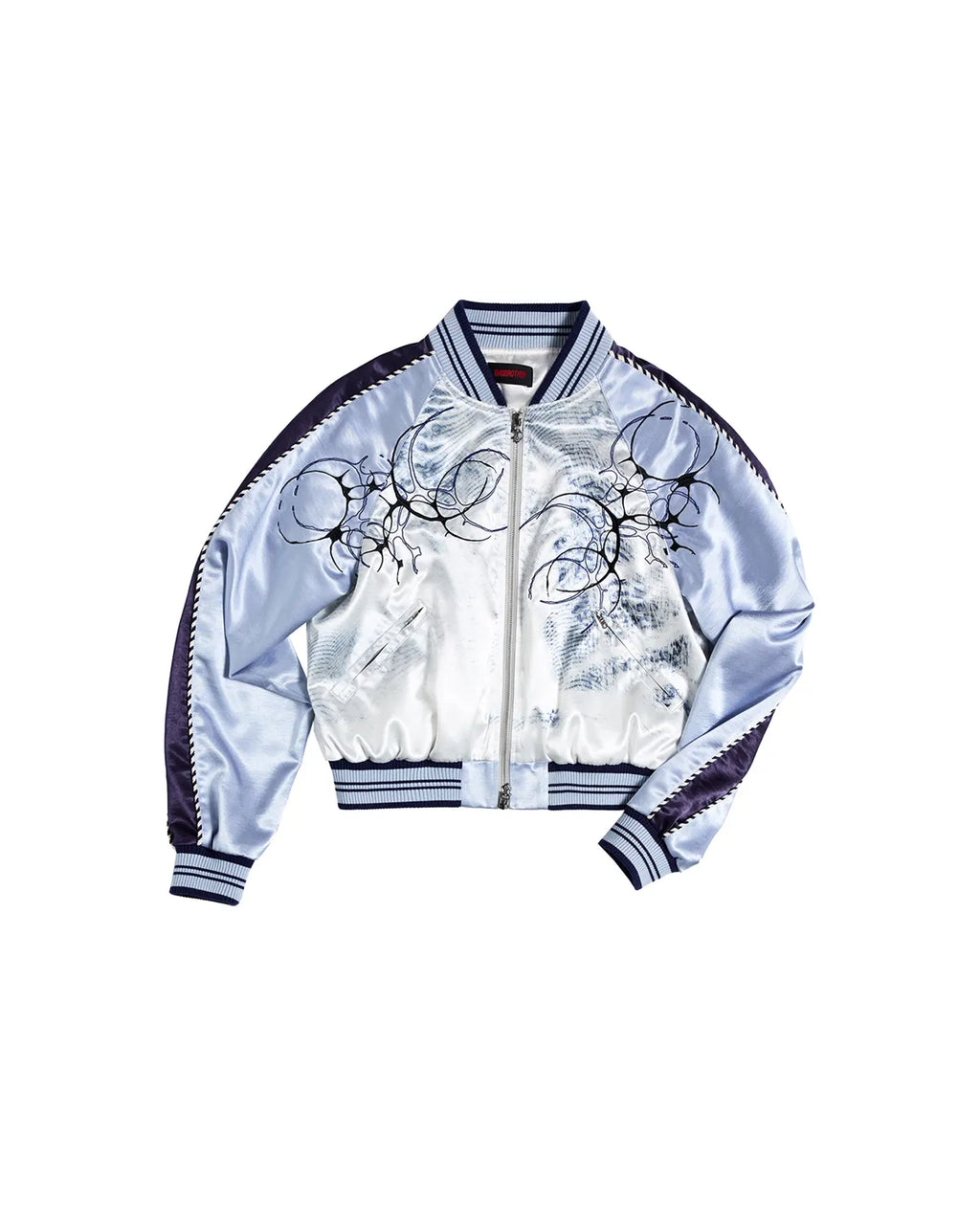 EMO Snowstorm Print Sukajan Jacket